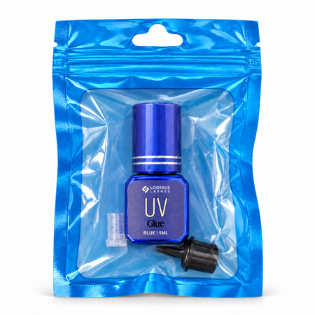 Koreański klej UV do przedłużania rzęs - Niebieski 5ml