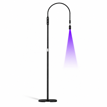Lampa UV do rzęs Premium na statywie, 405-410 nm, 5 poziomów jasności, pedał nożny