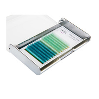 Rzęsy Color Mix - Green, 0,07, C