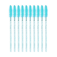 Szczoteczki do rzęs (10szt) - turkusowy