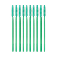 Silikonowe szczoteczki do rzęs (10szt) - zielony