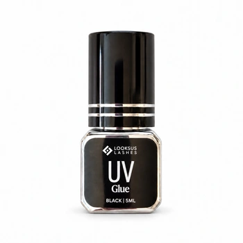 Koreański klej UV do przedłużania rzęs - Czarny 5ml