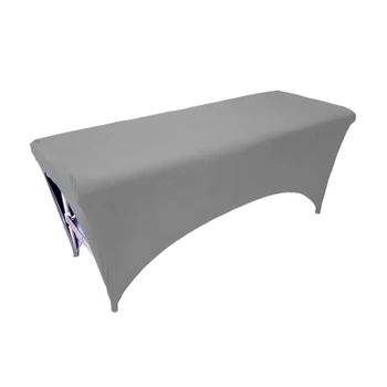 Prześcieradło na łóżko kosmetyczne - grafitowe - Bez nadruku